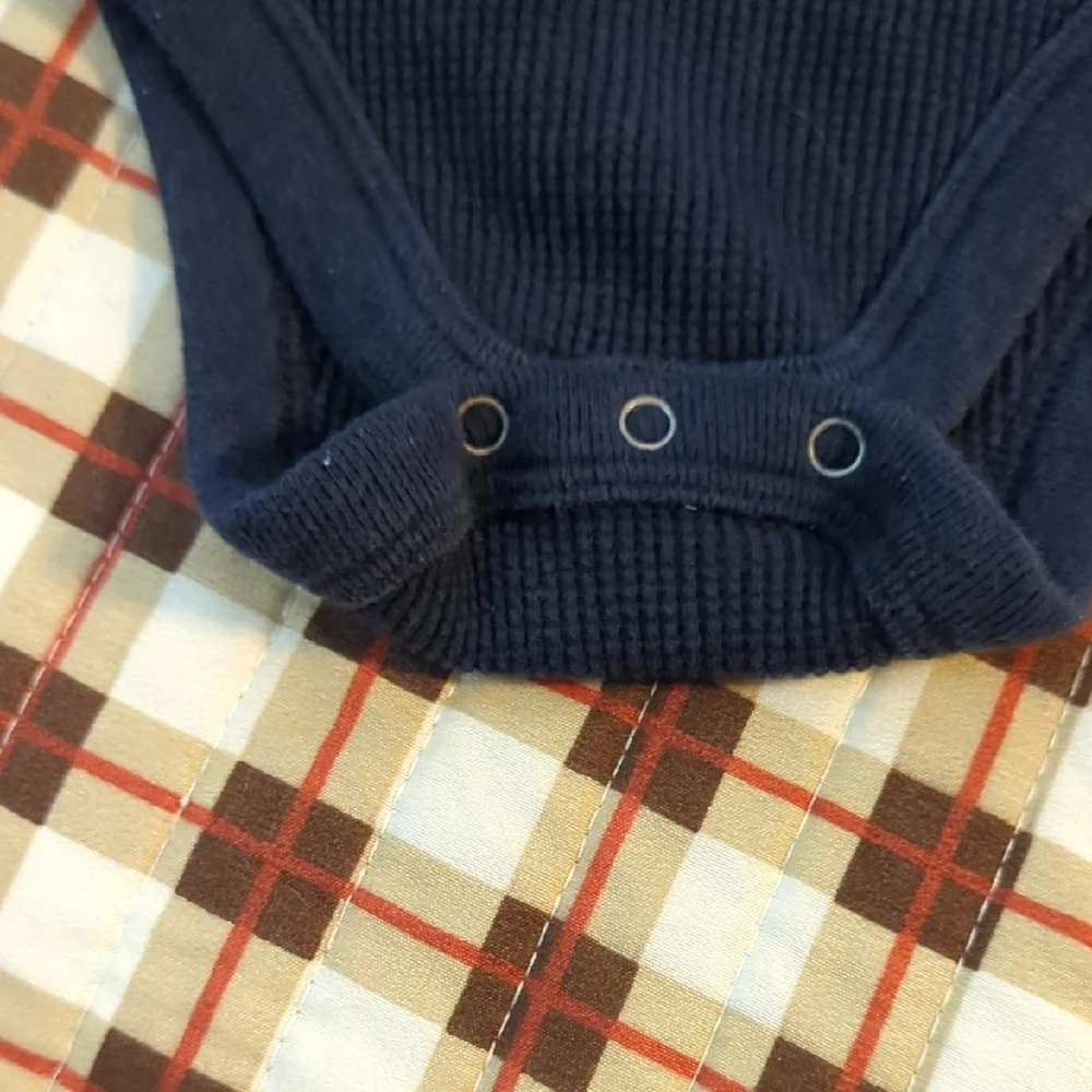 Old Navy Kids Matching Set - Navy and Mustard Onsies With Navy Sweatpants.